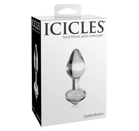 Icicles - Ekskluzywny Szklany Korek Idealny Do Masażu